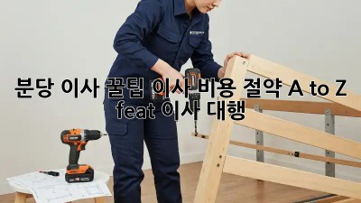 분당 이사 꿀팁🍯: 이사 비용 절약💰 A to Z (feat. 이사 대행)