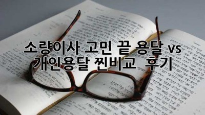 📦 소량이사 고민 끝! 용달 vs 개인용달 찐비교 & 후기 🚚💨